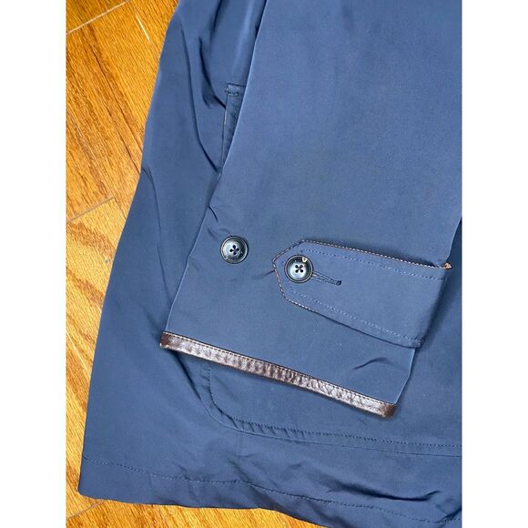 Polo Ralph Lauren Navy and Brown Windbreaker Jacket Size XL - Picture 4 of 16